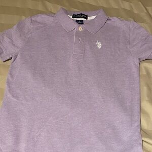 Purple Polo Shirt with Logo